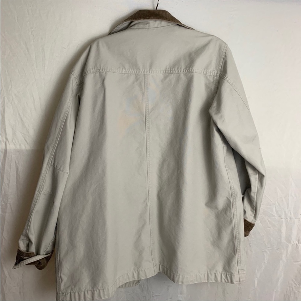 L.L bean utility khaki corduroy accent jacket - Picture 6 of 7